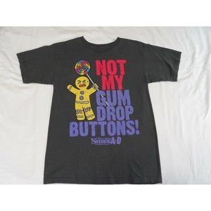 Universal Studios Shrek 4D Not My Gum Drop Buttons Size Small  T Shirt